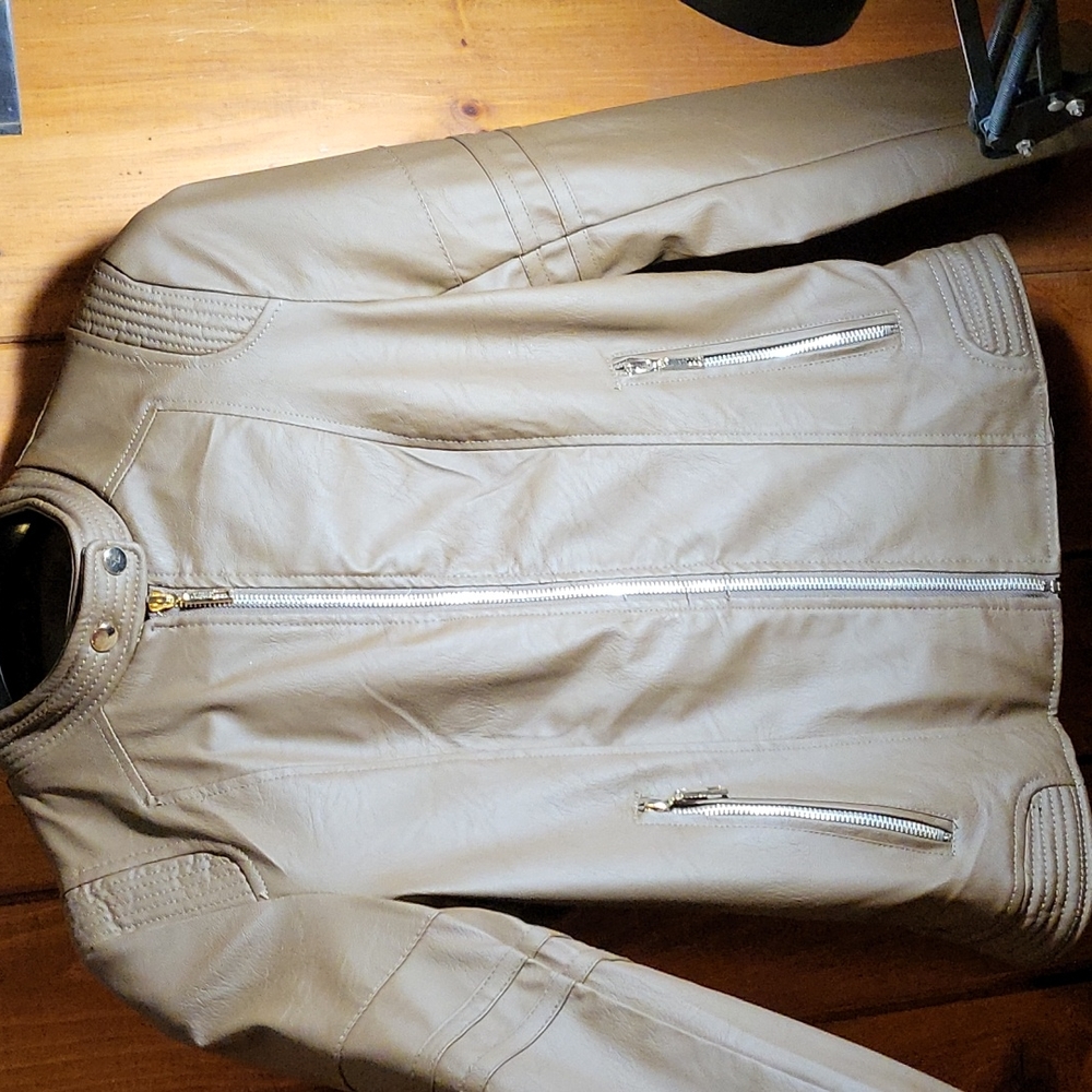 Faux leather jacket